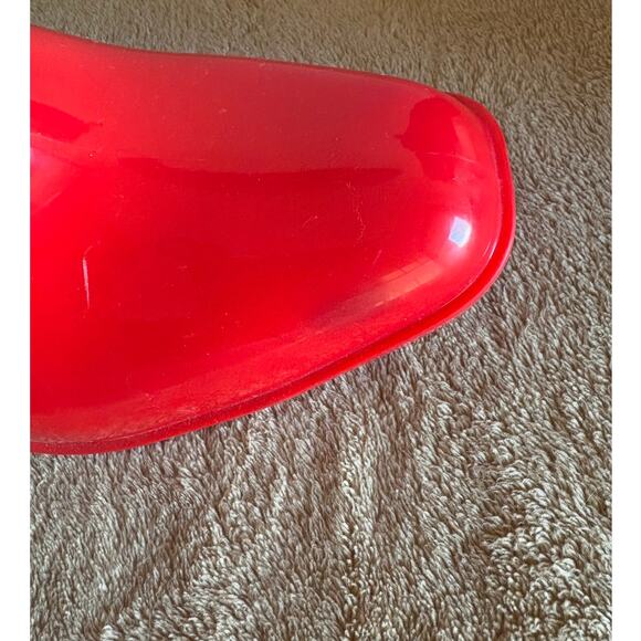 Jeffrey Campbell PVC Hurricane Platform Red Rain Boots Size 7 - Picture 5 of 10